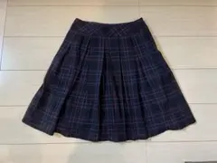 エフデ　膝丈スカート　サイズ7 ふんわりプリーツ