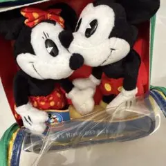 ビンテージ　ディズニー　アメリカ　ミッキー　ミニー　ぬいぐるみ　ケース入り