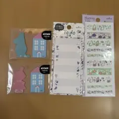 ムーミン♡付箋3個&マスキングテープ1個のサムネイル
