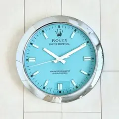 ロレックス 販促品　オイパペ ティファニーブルー 掛け時計 新品未使用