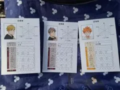 ハイキュー!!　体力測定　ポストカード