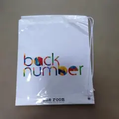 back number one room 巾着ビニールバッグ