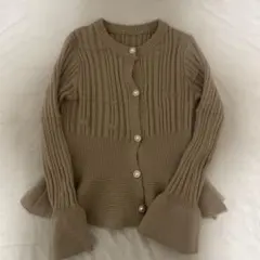 パールボタン カーディガン