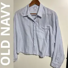 OLD NAVY THE CROPPED SHIRT XL ストライプのサムネイル