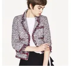 ZARA WOMANザラ ウーマン ツイードジャケット