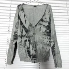 DIESEL ディーゼル グラフィック カーディガン グレー Mのサムネイル