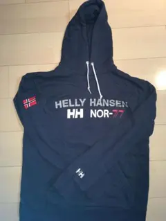 【美品】Helly Hansen ヘリーハンセン ロゴスウェット ネイビー XL