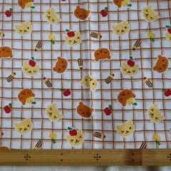 くまちゃんの生地はぎれ　約106×110