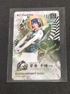 麻雀格闘倶楽部　e-amusement pass 菅原千瑛 麻雀格闘倶楽部 菅原千瑛プロ e-amusement pass - メルカリ