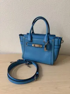COACH 2WAY ミニショルダーバッグ ブルーのサムネイル