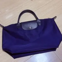 プ*o様 【2way】ロンシャン M ネイビー トートバッグ　ナイロン 中型