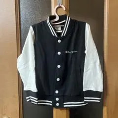 1️⃣Champion ボタン付きジャケット 120サイズ 黒/白