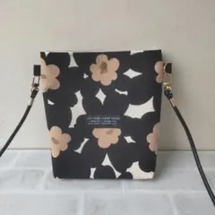 ハンドメイド ちょっとそこまでショルダー あかね 黒