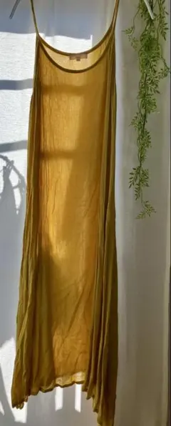 キャミワンピース マスタード