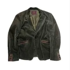 ぐ*ら様 nano universe コーデュロイテーラードジャケット　レザー