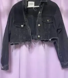 ZARA デニム　ミニ丈　アウター