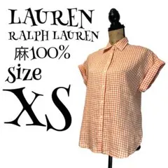【麻100%】【XS】LAUREN RALPH LAUREN シャツ レディースのサムネイル