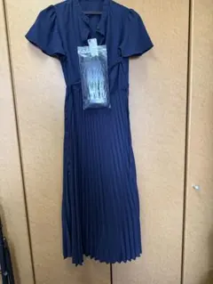 GU ネイビー 半袖 ワンピース