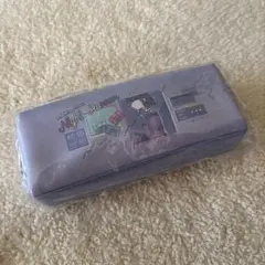 ペンポーチ　スクェアポーチ　ブルー×ミュージック柄　新品未開封