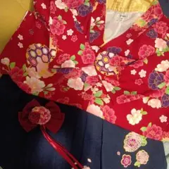 arisana 花柄 袴セット 160