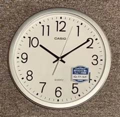 (FG1811)CASIO 掛時計 IQ-77-8JFスムーズ秒針シルバーカラーのサムネイル