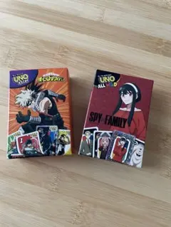 マクドナルドハッピーセットUNO 僕のヒーローアカデミア　SPY×FAMILY