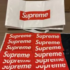 Supreme ショップ袋とステッカーセット