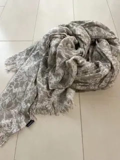 INDIVI 花柄ストール ベージュ系