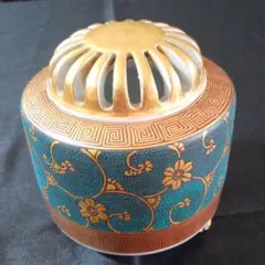 九谷焼　青粒　小茶器揃い　林伊平　作　箱無し 九谷焼 青粒 小茶器揃い 林伊平 作 箱無し 九谷焼 青粒 小茶器
