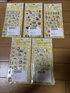 たまごあし　立体シール　ぷっくりシール