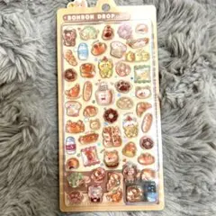 クーリア　ボンボンドロップシール　くまとパン