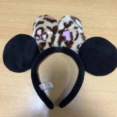 ディズニー カチューシャ ヒョウ柄 ハート