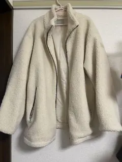 ボアフリースジャケット クリーム色