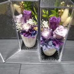 紫系プリザーブドフラワーアレンジメント613