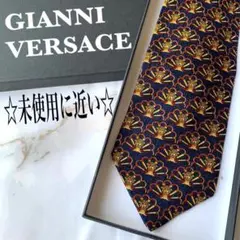 【未使用に近い】GIANNI VERSACE ベルサーチ ネクタイ メデューサ柄