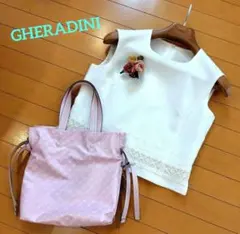 ゲラルディーニ 桜ピンク トートバッグ ハンドバッグ