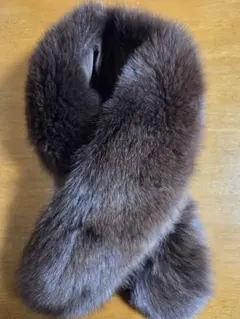 SAGAFOX フォックスファーマフラー　毛皮　リアルファー　茶色