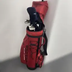 POLO GOLF キャディバッグ 赤レディースクラブセット
