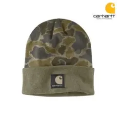 Carhartt ニット帽 ビーニー 迷彩柄 - メルカリ