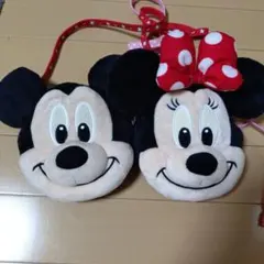 ディズニー　ミッキー&ミニー ポシェット　パスケース