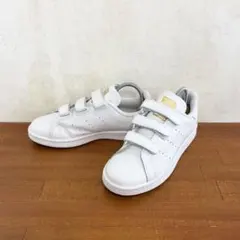 白美品】アディダス22㌢スタンスミス S75075天然皮革クリアグラナイト