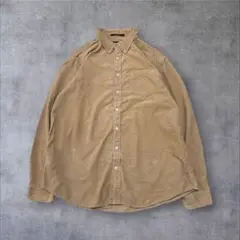 【EddieBauer】US輸入アメリカ古着コーディロイメンズ長袖シャツアメカジ