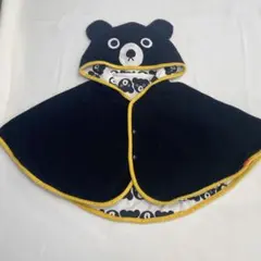 日本製MIKI HOUSE DOUBLE.B ダブルビー　リバーシブル ポンチョ