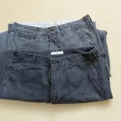 ダークグレー ワークパンツ ストレートレッグ