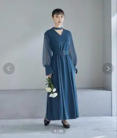 HARE オケージョンワンピース　2WAYソデシアードッキングワンピース　ハレ