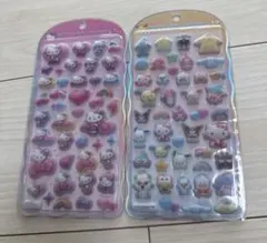 コットンパフィーシール　 サンリオキャラクター　ハローキティ　２枚セット