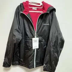 HEAD フード付きジャケット ブラック/レッド