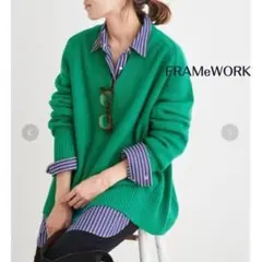 美品　フレームワーク ウールカシミヤ Vネックニット F　近年　フレームワーク⭐︎