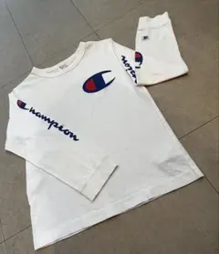 Champion ホワイト 長袖カットソー140センチ