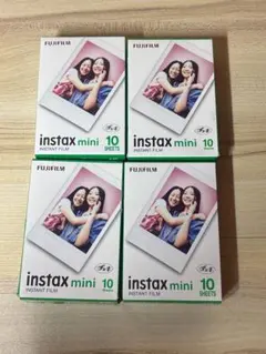 富士フイルム instax mini フィルム 4パック 10シート入り